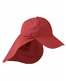 Adams EOM101 6-Panel UV Low-Profile Cap with Elongated Bill & Neck Cape