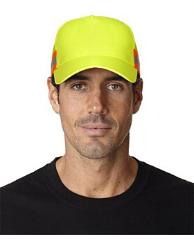 Adams TR102 Trucker Reflector High-Visibility Constructed Cap
