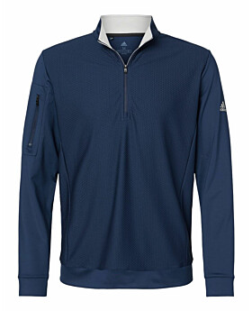 Adidas Golf A295 Performance Textured Quarter-Zip Pullover