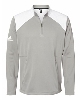 Adidas Golf A532 Textured Mixed Media Quarter-Zip Pullover