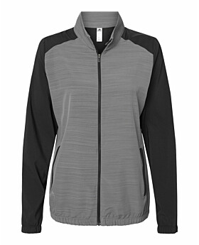 Adidas Golf A547 Women Heather Block Full-Zip Wind Jacket