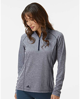 Adidas Golf A594 Women Space Dyed Quarter-Zip Pullover