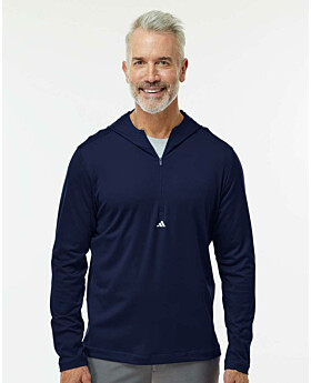Adidas Golf A596 Lightweight Performance Quarter-Zip Hooded Pullover