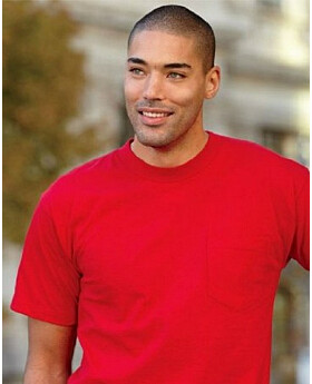 Bayside 5070 Adult Short-Sleeve Tee with Pocket
