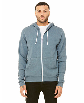 Bella + Canvas 3739 Unisex Poly-Cotton Fleece Full-Zip Hoodie