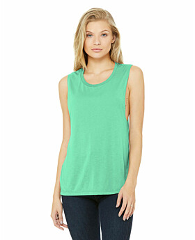 Bella + Canvas BC8803 Womens Flowy Scoop Muscle Tank