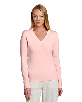 Brooks Brothers BB18401 Women's Cotton Stretch V-Neck Sweater