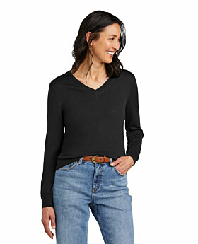 Brooks Brothers BB18411 Women's Washable Merino V-Neck Sweater