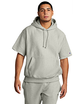 Champion S101SS Reverse Weave   Short Sleeve Hooded Sweatshirt