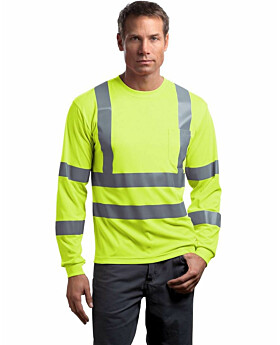 Cornerstone CS409 ANSI Class 3 Long-Sleeve Snag-Resistant Reflective T-Shirt