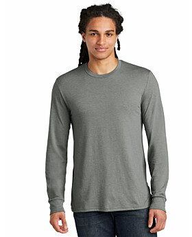 District DM132 Mens Perfect Tri Long Sleeve Crew T-Shirt
