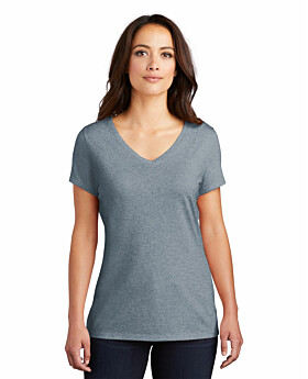 District DM1350L Women Perfect Tri V-Neck Tee
