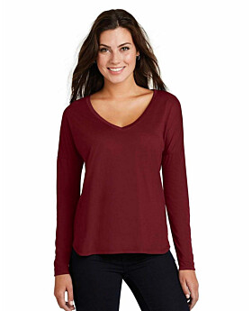 District DM413 Women Drapey Long Sleeve Tee