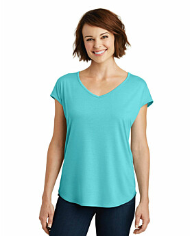 District DM416 Women Drapey Cross-Back Tee