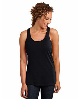 District DM420 Women Solid Gathered Racerback Tank