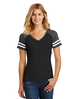 District DM476 Women Game V-Neck Tee