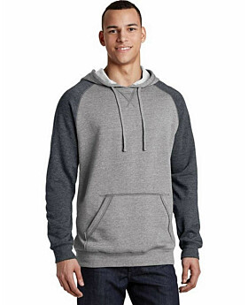 District DT196 Young Mens Lightweight Fleece Raglan Hoodie