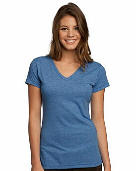 District DT242V Juniors Tri-Blend V-Neck Tee