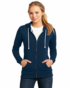 District DT290 Juniors Core Fleece Full-Zip Hoodie