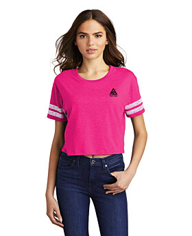 District DT488 Womens Scorecard Crop Tee