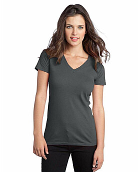 District DT5501 Juniors The Concert V-Neck Tee