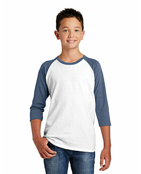 District DT6210Y Boys Very Important 3/4 Sleeve Raglan T-Shirt