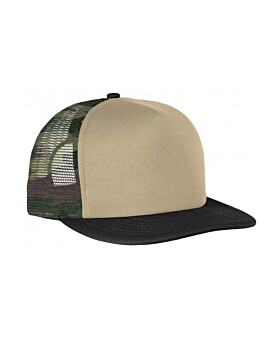 District DT624 Flat Bill Snapback Trucker Cap