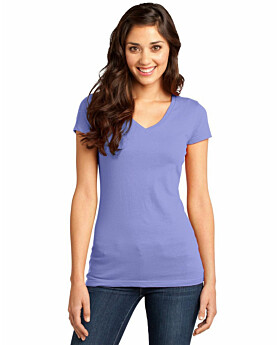 District DT6501 Juniors Very Important V-Neck Tee