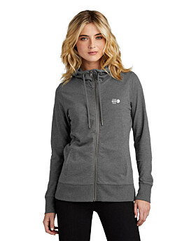 District DT673 Women's Featherweight French Terry Full-Zip Hoodie