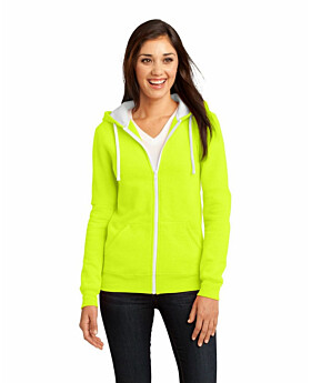 District DT801 Juniors The Concert Fleece Full Zip Hoodie
