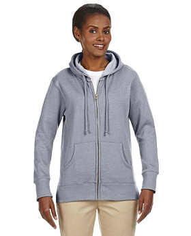 Econscious EC4580 Ladies Organic/Recycled Heathered Fleece Full-Zip Hood