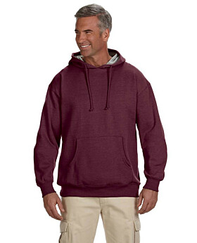 econscious EC5570 Organic/Recycled Heathered Fleece Pullover Hood