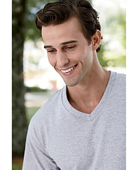 Fruit of the Loom 39VR Mens 100% Heavy Cotton HD V-Neck T-Shirt