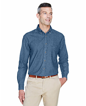 Harriton M550 Mens Long-Sleeve Denim Shirt