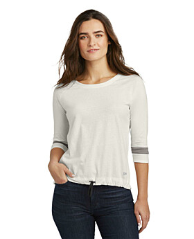 New Era LNEA136 Ladies Tri-Blend 3/4Sleeve Tee