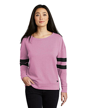 New Era LNEA513 Ladies Tri-Blend Fleece Varsity Crew