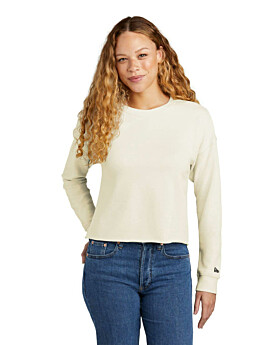 New Era LNEA514 Ladies Tri-Blend Fleece Crop Crew