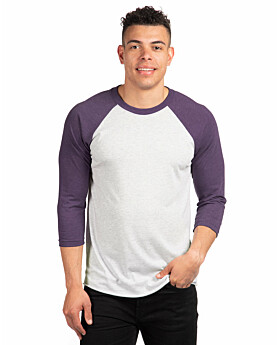 Next Level 6051 Unisex Triblend 3/4-Sleeve Raglan Tee