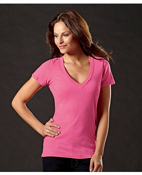 Next Level 6740 Ladies Triblend Deep-V Tee
