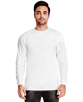 Next Level 7451 Adult Inspired Dye Long-Sleeve Crew with Pocket