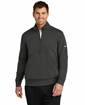 Nike Golf NKDX6718 Nike Club Fleece Sleeve Swoosh 1/2-Zip