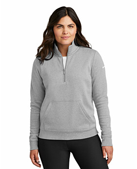 Nike Golf NKDX6720 Nike Ladies Club Fleece Sleeve Swoosh 1/2-Zip