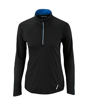 North End 78187 Radar Ladies Half Zip Performance Long Sleeve Top