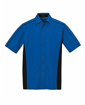 North End 87042 Mens Fuse Colorblock Twill Shirt