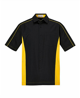 North End 87042T Mens Tall Fuse Colorblock Twill Shirt