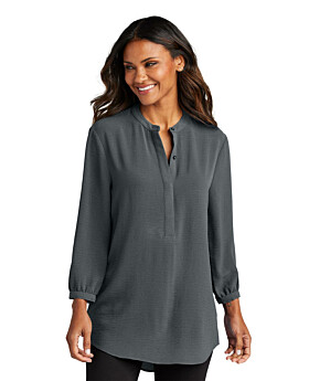 Port Authority LW713 Ladies 3 Quarter-Sleeve Textured Crepe Tunic