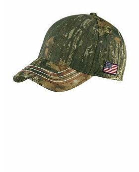 Port & Company C909 Americana Contrast Stitch Camouflage Cap