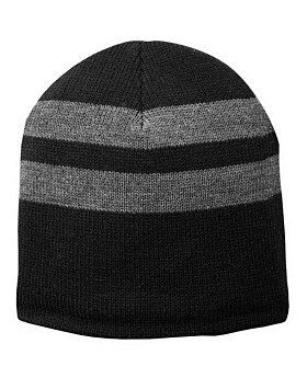 Port & Company C922 Fleece Lined Striped Beanie Cap