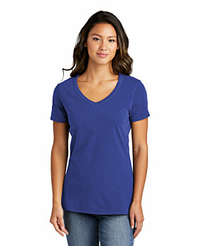 Port & Company LPC099V  Ladies Beach Wash Garment-Dyed V-Neck Tee
