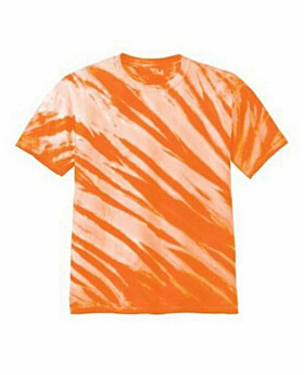 Port & Company PC148 Essential Tiger Stripe Tie-Dye Tee